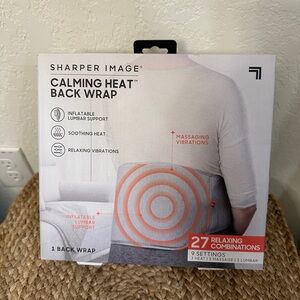 Sharper Image Heated Massage Lumbar Back Wrap – New in Box